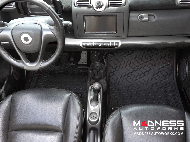 smart fortwo Floor Mats All Weather Rubber 451 model Deluxe